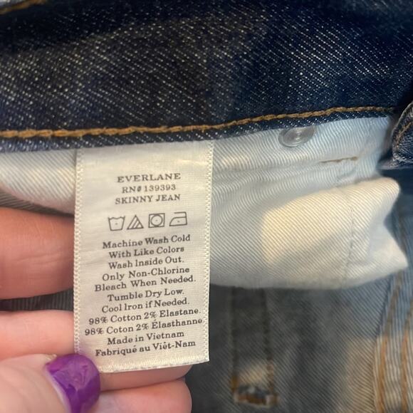 Everlane Skinny Blue Jeans Men's Size 31x32 - Picture 7 of 7